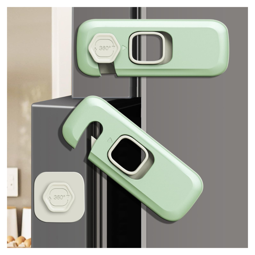 4-Pack Child Proof Refrigerator Lock With 3M Adhesive Backing