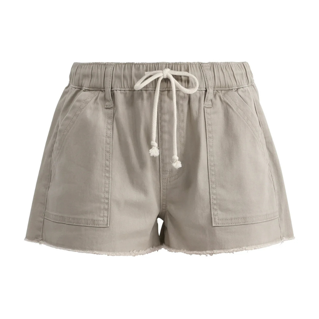 No Boundaries Drawstring Utility Shorts With Porkchop Pockets