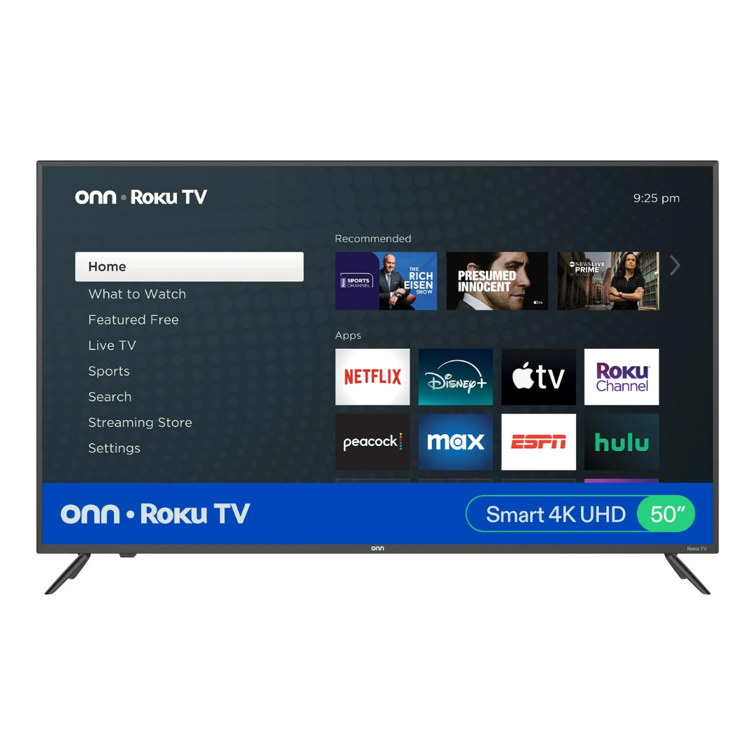 50" onn. 4K Ultra HDR Smart LED Roku TV