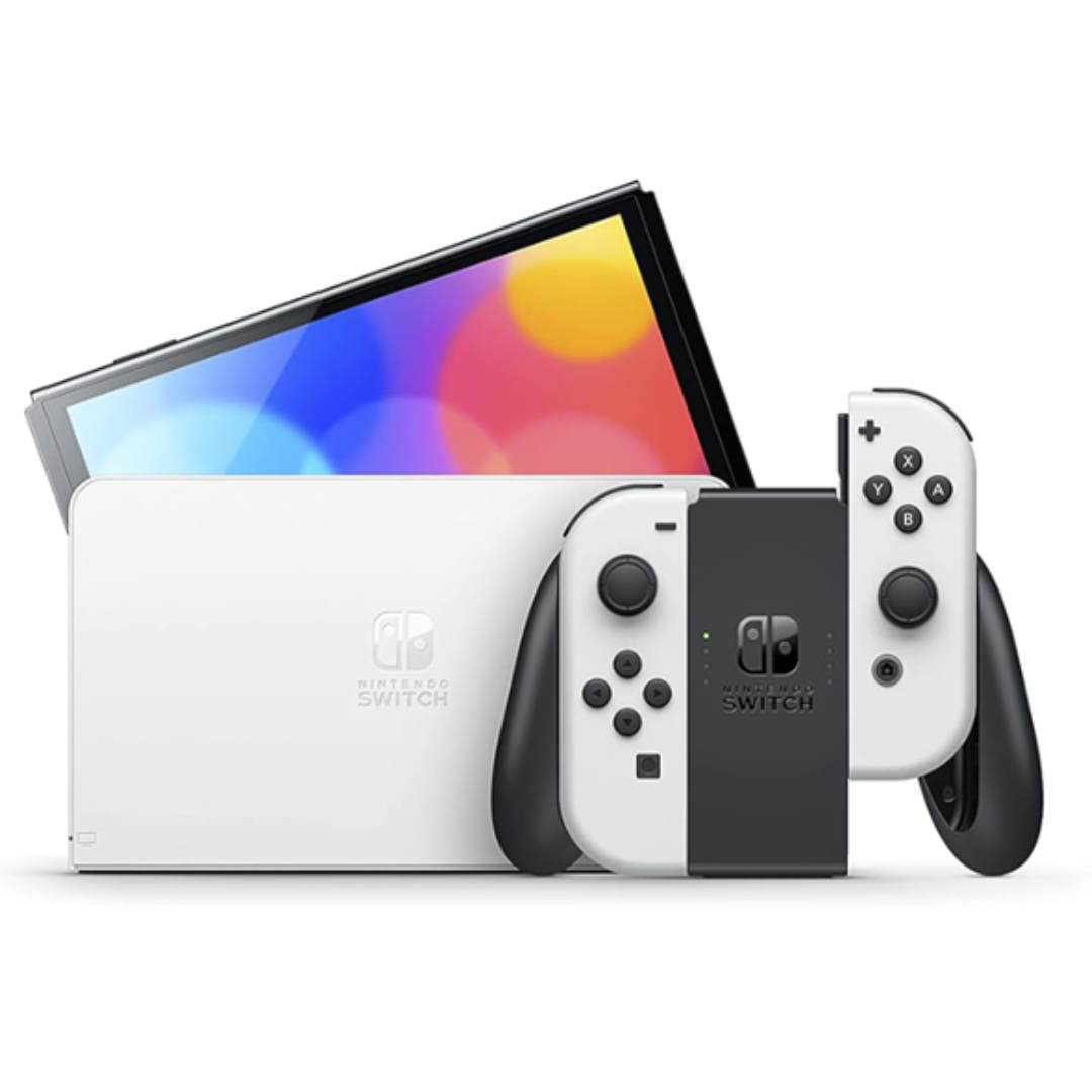 Nintendo Switch 64GB OLED Console (White Or Neon Red & Neon Blue)