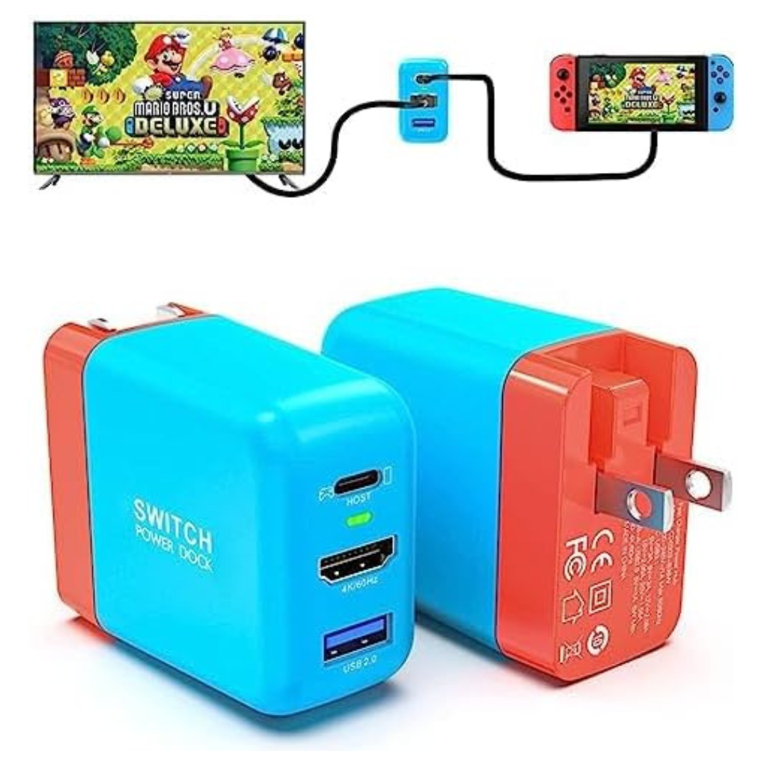 Mirabox 36W Portable TV Dock Charger For Nintendo Switch With USB-C Cable