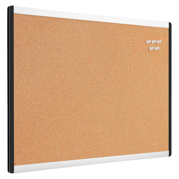 Amazon Basics Rectangular Cork Board (23″ x 17″)