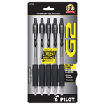 Pilot, G2 Premium Gel Roller Pens, Ultra Fine Point (Pack Of 5)