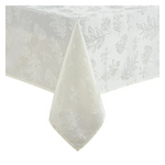 Elegant Wrinkle Resistant Damask Leaf Tablecloth (60" x 84")