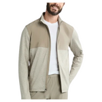Athletic Works Men's Mixed Media Zip Jacket (S-3XL in 2 colors)