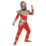 Girls Fury Classic Red Ranger Costume With Belt