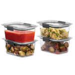 4-Pack Rubbermaid Brilliance 4.7 Cup Food Storage Container