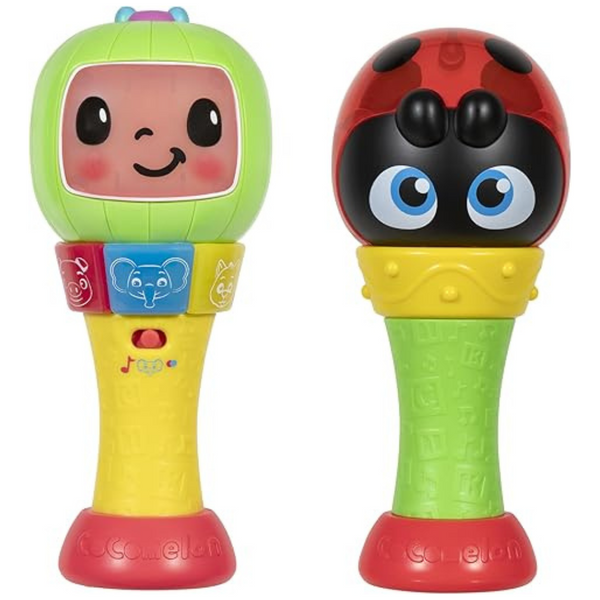 2-Pack CoComelon Kids 3-Play Modes Sing'n Play Maracas