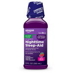 Amazon Basic Care Night Time Sleep-Aid Liquid (12 Oz)