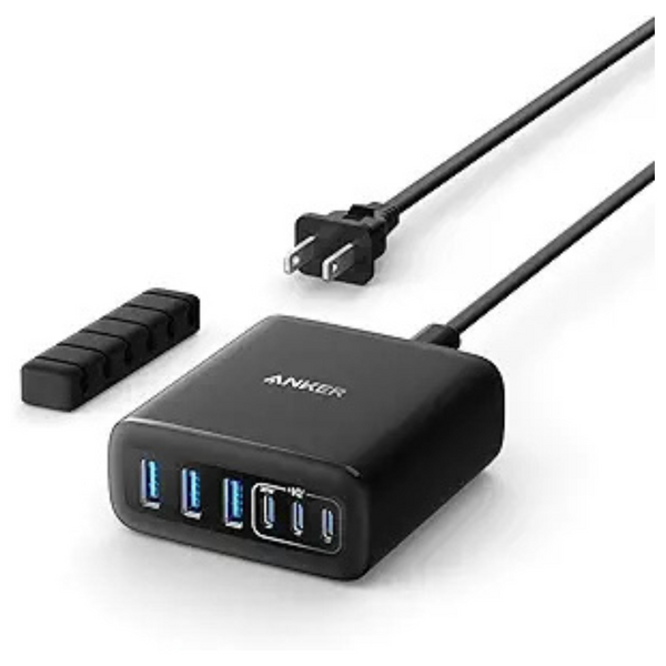 Anker USB-C 112W Max 6-Port Charging Station (Cable Not Included)