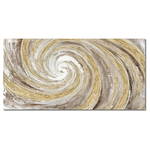 20" x 40" Golden Whirlpool Modern Large Artwork