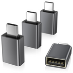 4-Pack Elebase USB-C Male To USB-A Female OTG Adapter (Gray)