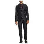 Egara Skinny Fit Peak Lapel Shiny Suit Jacket