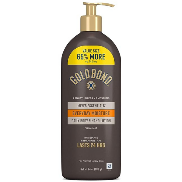24-Oz GOLD BOND Men's Essentials Everyday Moisture Daily Body & Hand Lotion