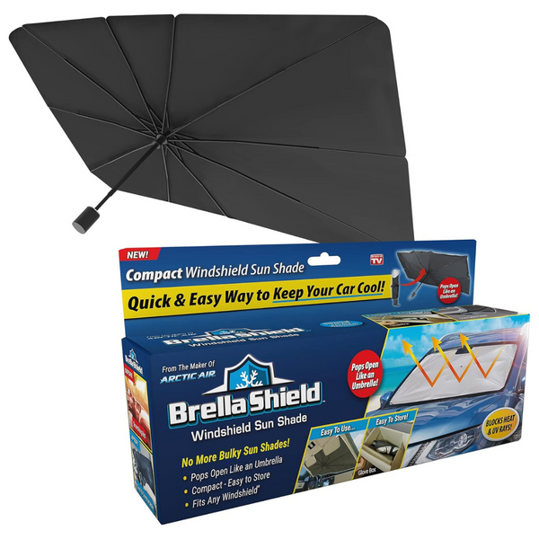 Ontel Brella Car Windshield Sun Shade Shield By Arctic Air (31" x 57")