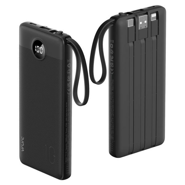 Vrurc Travel Essentials 10000mAh Portable Power Bank (Various)