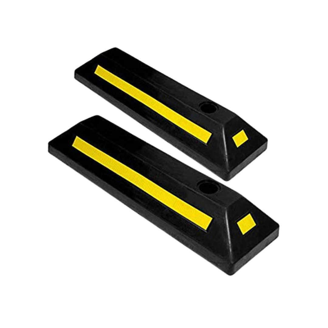 Zone Tech 2-Pack Heavy Duty Rubber Parking Guide
