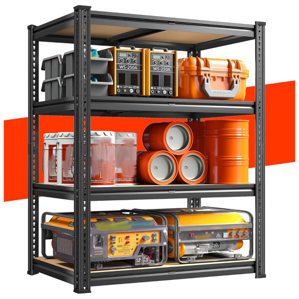 4 Tier 60.05" H Heavy Duty Shelving Garage Shelves
