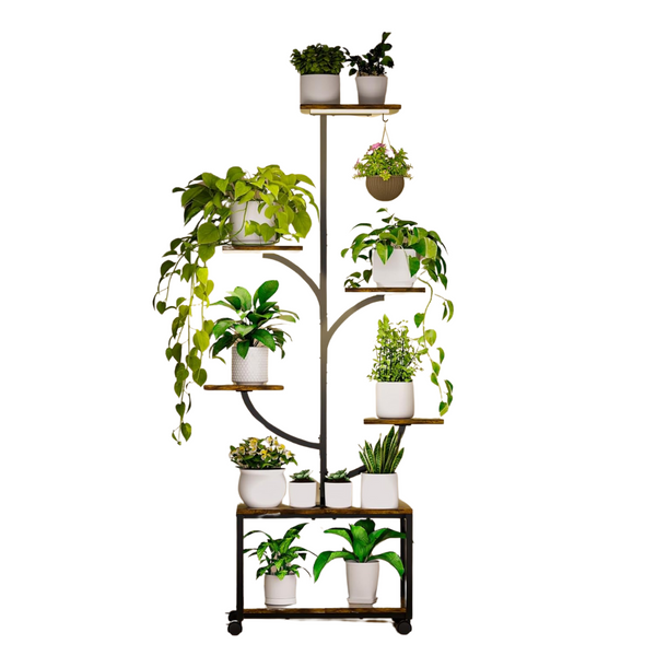 60" Tall 7-Tier Metal Plant Stand