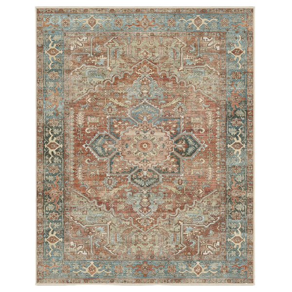 10' x 8' Boho Vintage Washable Area Rug