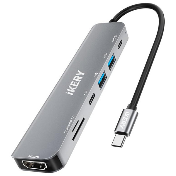 7 in 1 MacBook Pro 100W PD USB C Hub With 4K HDMI