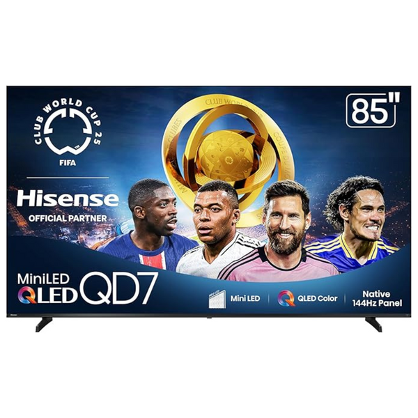 85" Hisense QD7 Series 4K Ultra HDR Smart Mini-LED QLED Fire TV (2025 Model)