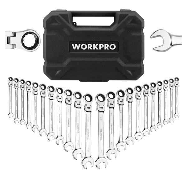 22-Piece WORKPRO Ratcheting Wrench Set