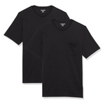 2-Pack Amazon Essentials Men's Regular-Fit Short-Sleeve Crewneck T-Shirts