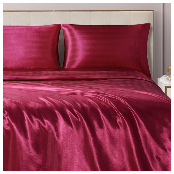 Juicy Couture Silky Satin Damask Sheet Set