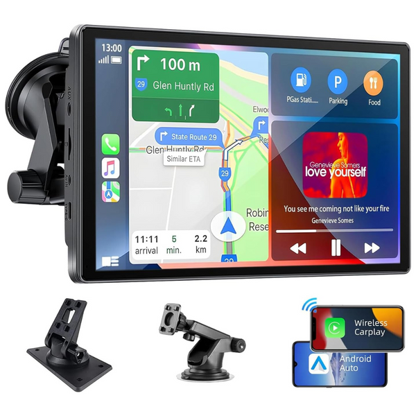 Wireless 7" Touch Screen Car Stereo W/ Carplay & Android Auto