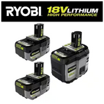 Ryobi ONE+ 18V 12.0 Ah High Performance Battery And (2) 4.0 Ah High Performance Batteries
