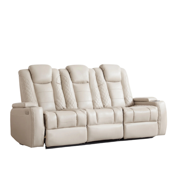 Jonpony Power Loveseat Recliner Sofa With Hidden Arm Storage