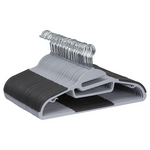 50-Pack Amazon Basics Rubber Coated Plastic Hangers