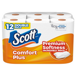 12-Count Scott ComfortPlus 1-Ply Double Roll Toilet Paper