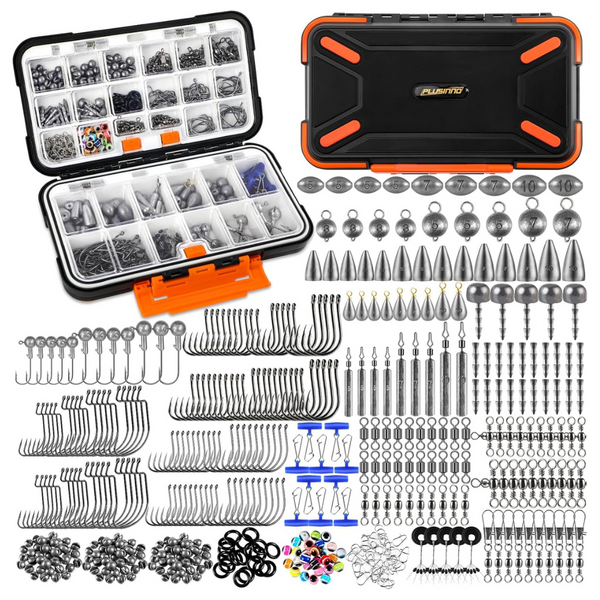397-Piece PLUSINNO Fishing Tackle Kit