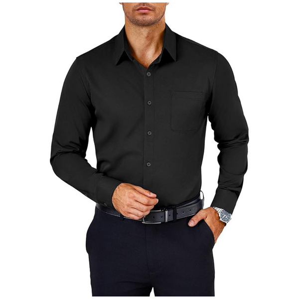 Coofandy Men's Wrinkle Free Long Sleeve Button Down Dress Shirt