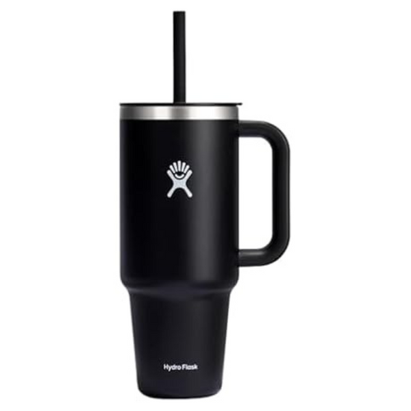 40-Oz Hydro Flask Insulated Stainless Steel Travel Tumbler W/Lid & Straw