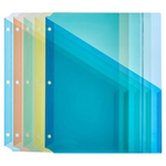 5-Pack Amazon Basics Binder Organizer Poly Jacket