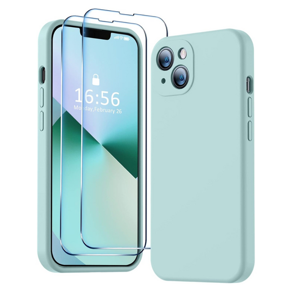 Silicone Camera Protection 2 Pcs 9H Screen Protector (Various)