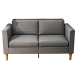 AraSyleon 57" Modern Linen 2-Seater Sofa With Deep Seats