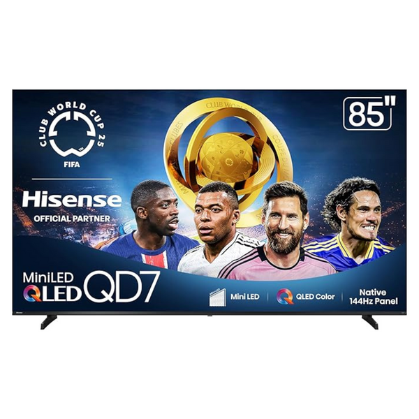 85" Hisense QD7 Series 4K Ultra HDR Smart Mini-LED QLED Fire TV (2025 Model)