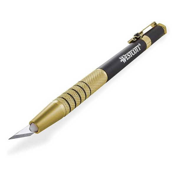 Westcott 17314 Pen-Style Retractable CarboTitanium Bonded Hobby Knife