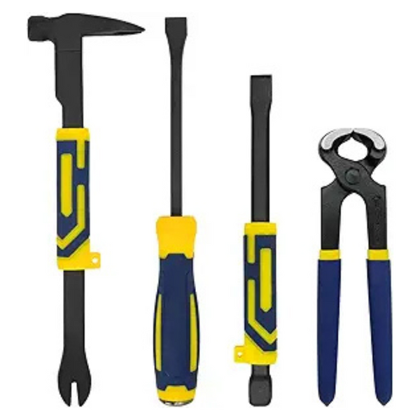 4 Pcs Pry Bar Nail Puller Set