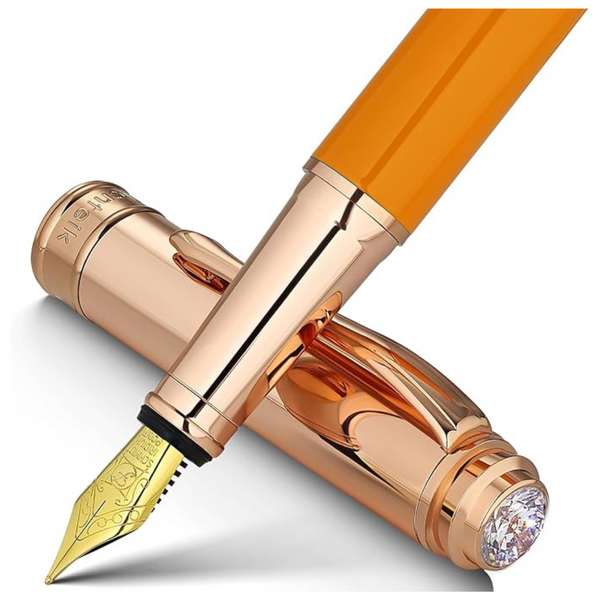 Pen with 8MM Diamond- Real Rose Gold Finish