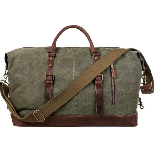 S-ZONE Men's Canvas Carry On Weekender Bag (Select Colors)