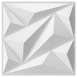 33-Pack Art3dwallpanels 12" x 12" 3D Diamond Wall Panel