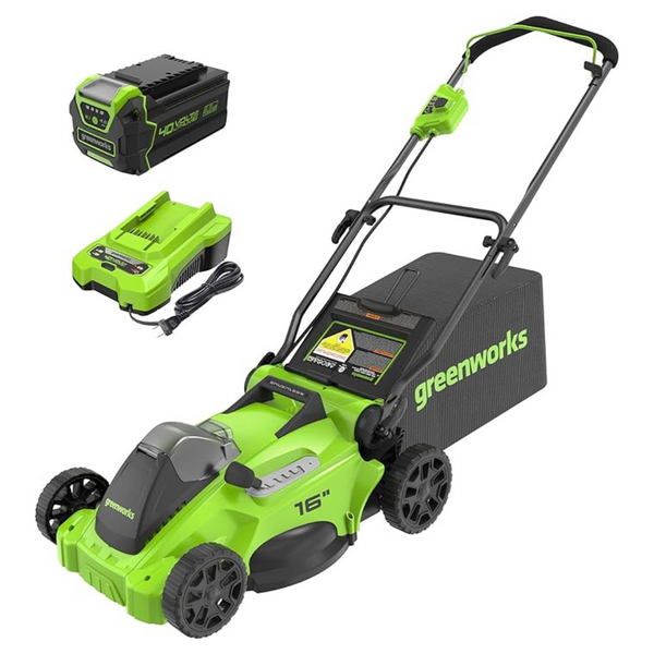 Greenworks 40V 16" Brushless Cordless (Push) Lawn Mower