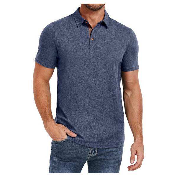 Men's Casual Breathable Regular Fit Polo T-Shirt (Various Color)