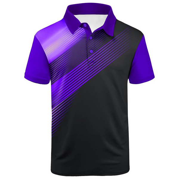 Men's Moisture Wicking Performance Sport Short Sleeve Golf Shirt