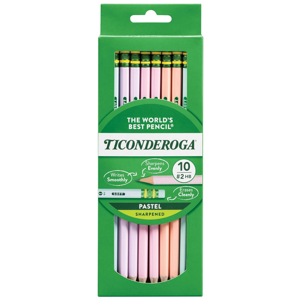 10-Pack Ticonderoga Pastel Pencils